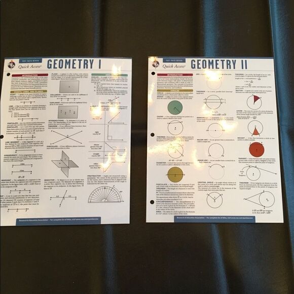 Geometry I & II - Laquard Cards 8.5 x 11” - Main - Picture 2 of 6